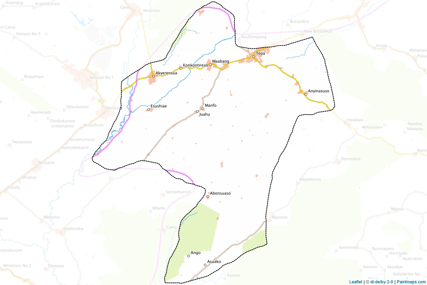 Ahafo Ano North (Ashanti) Map Cropping Samples-1