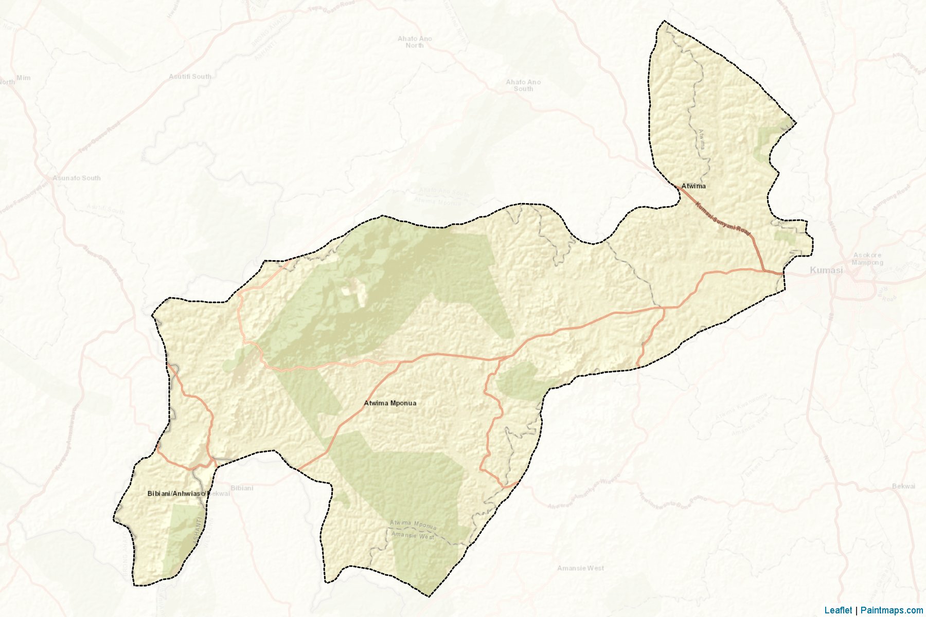 Muestras de recorte de mapas Atwima (Ashanti)-2