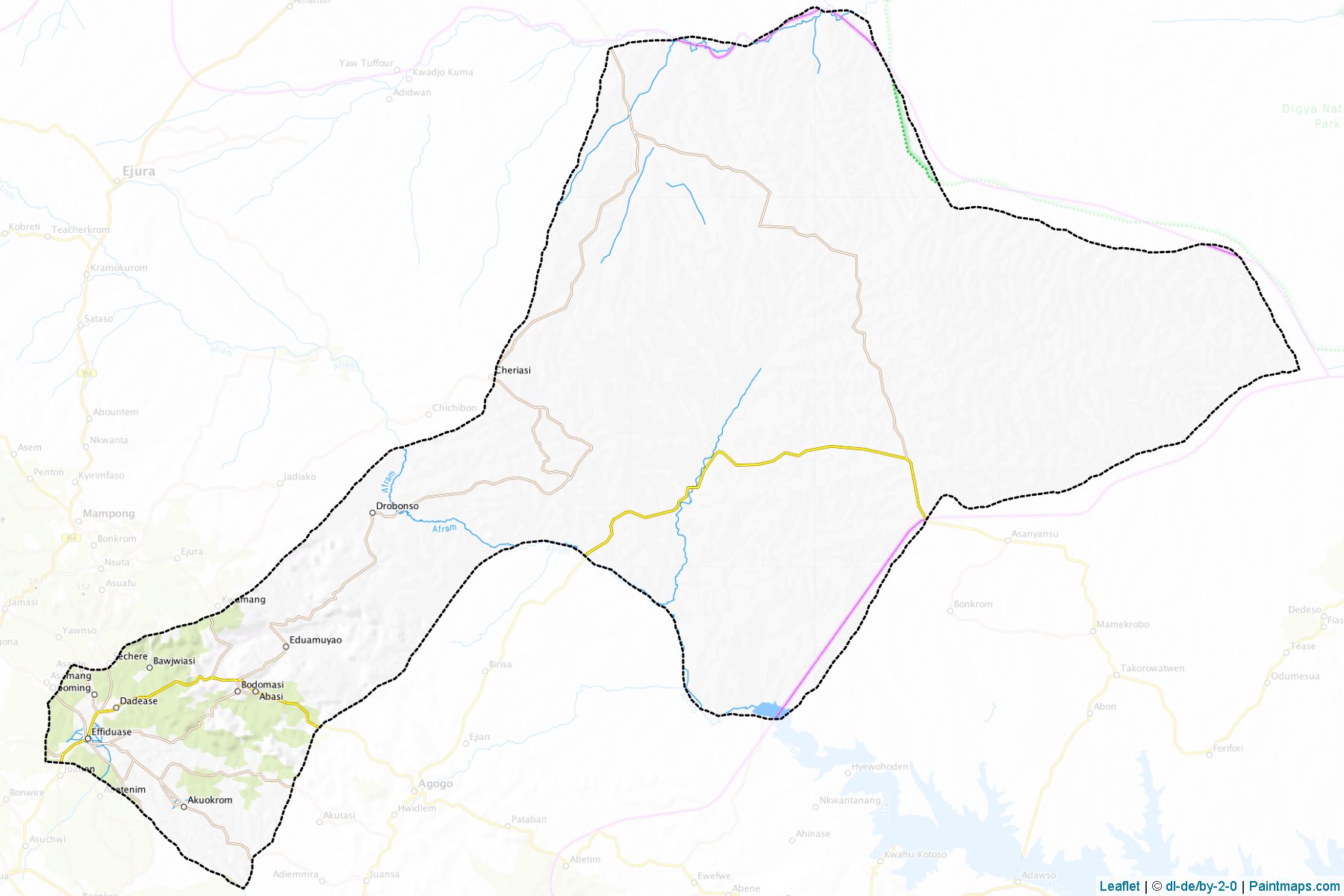 Sekyere East (Ashanti) Map Cropping Samples-1