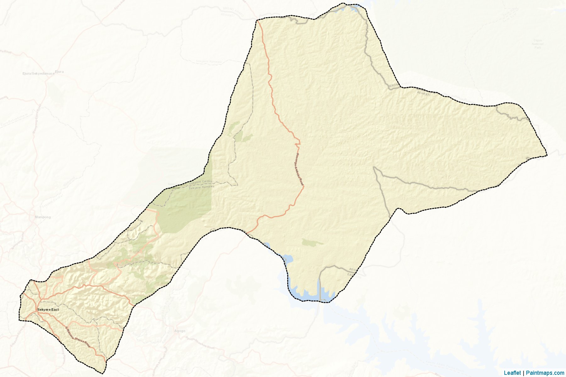 Sekyere East (Ashanti) Map Cropping Samples-2