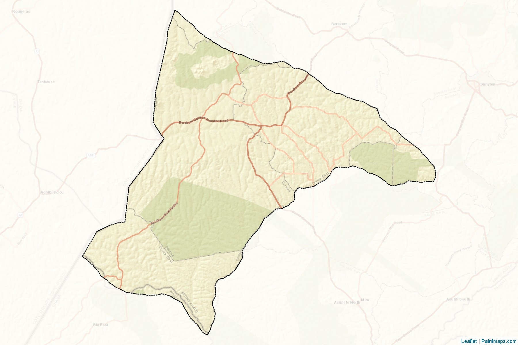 Dormaa (Brong-Ahafo) Map Cropping Samples-2