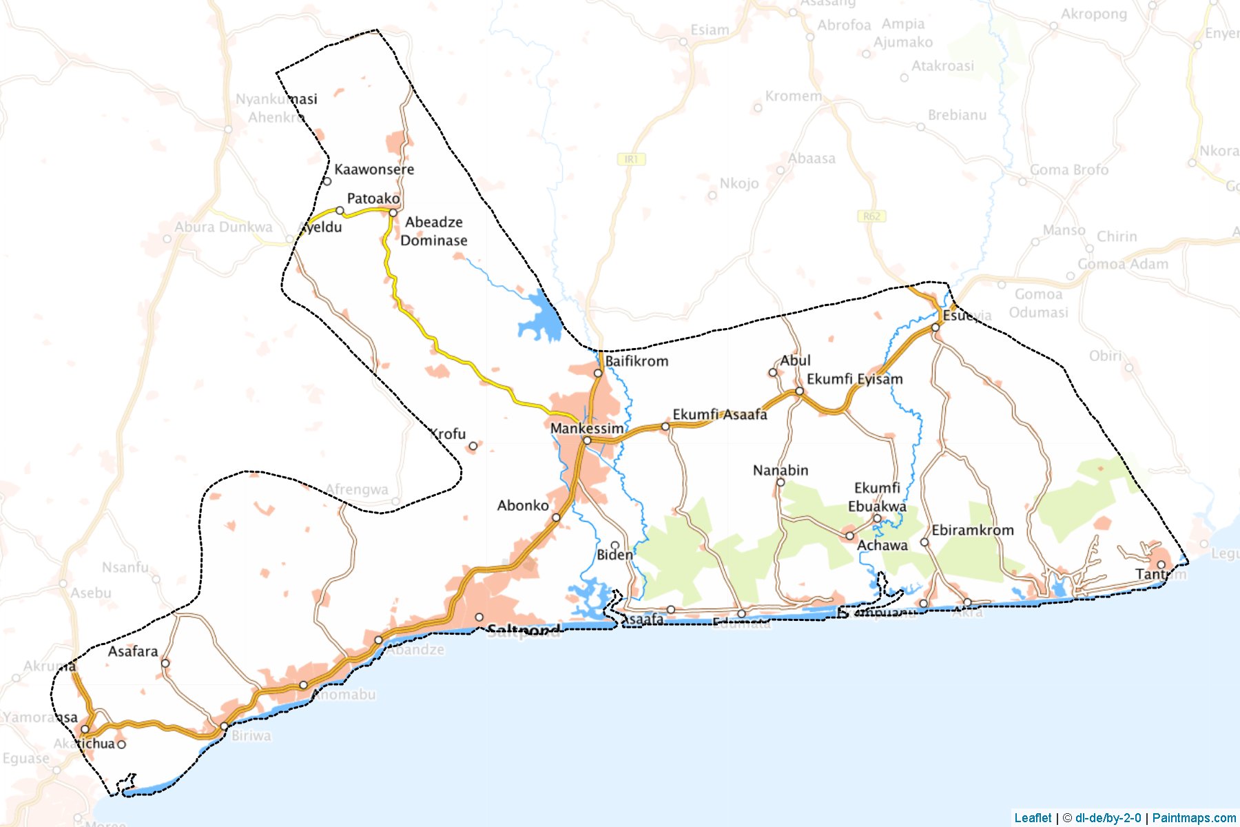 Muestras de recorte de mapas Mfantsiman (Central)-1