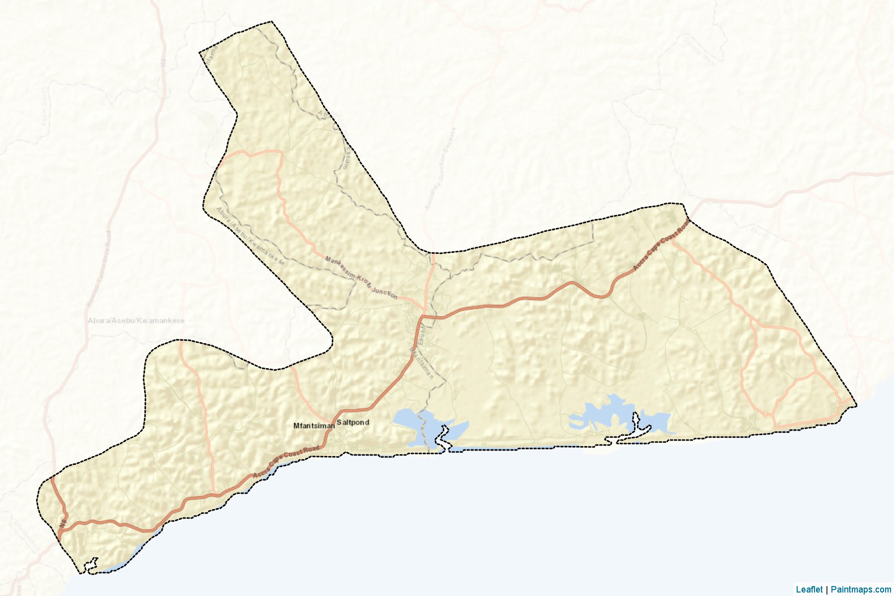 Muestras de recorte de mapas Mfantsiman (Central)-2