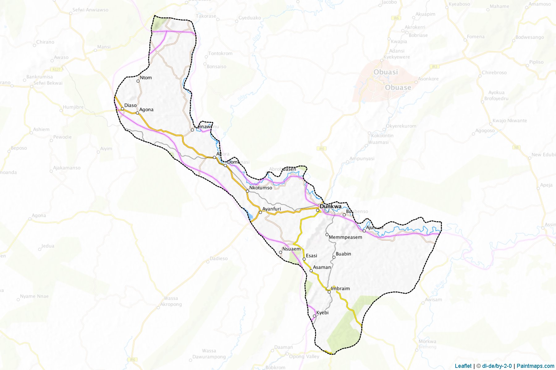 Upper Denkyira (Central) Map Cropping Samples-1