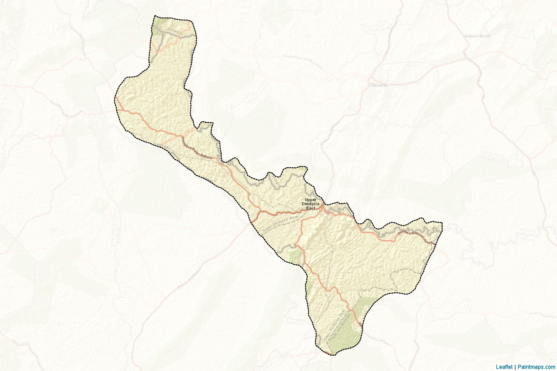 Upper Denkyira (Central) Map Cropping Samples-2