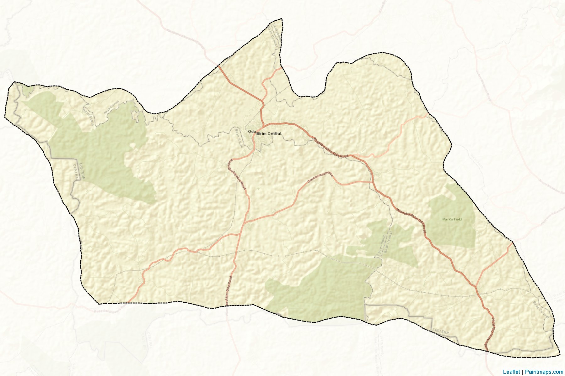 Muestras de recorte de mapas Birim South (Eastern)-2