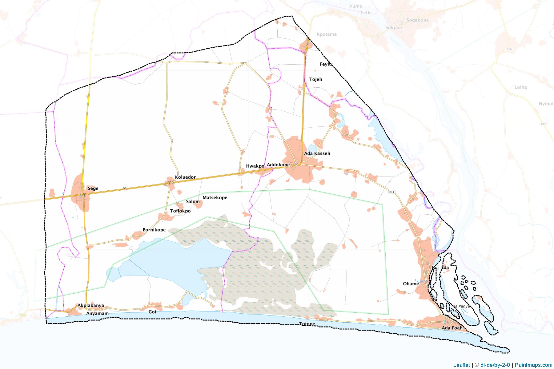 Dangbe East (Greater Accra) Map Cropping Samples-1