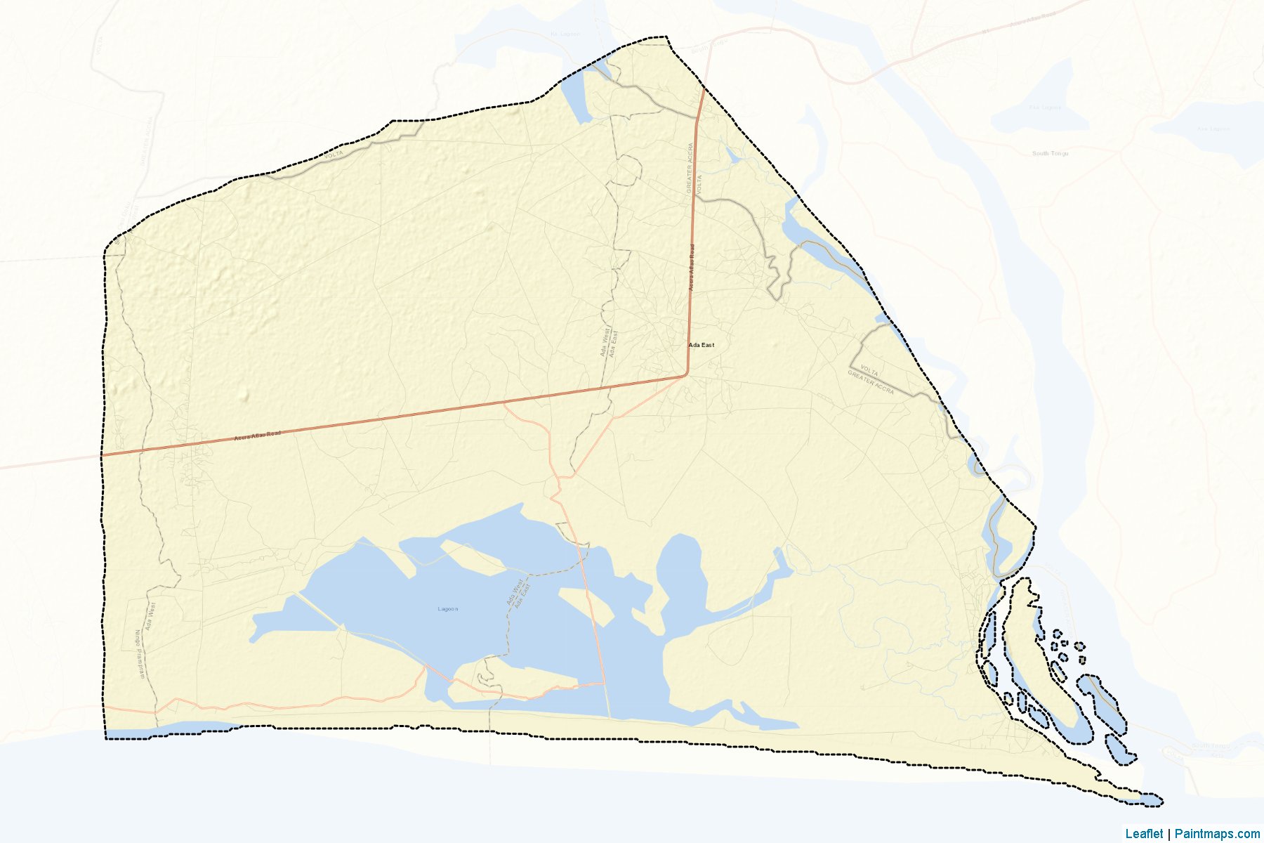 Dangbe East (Greater Accra) Map Cropping Samples-2