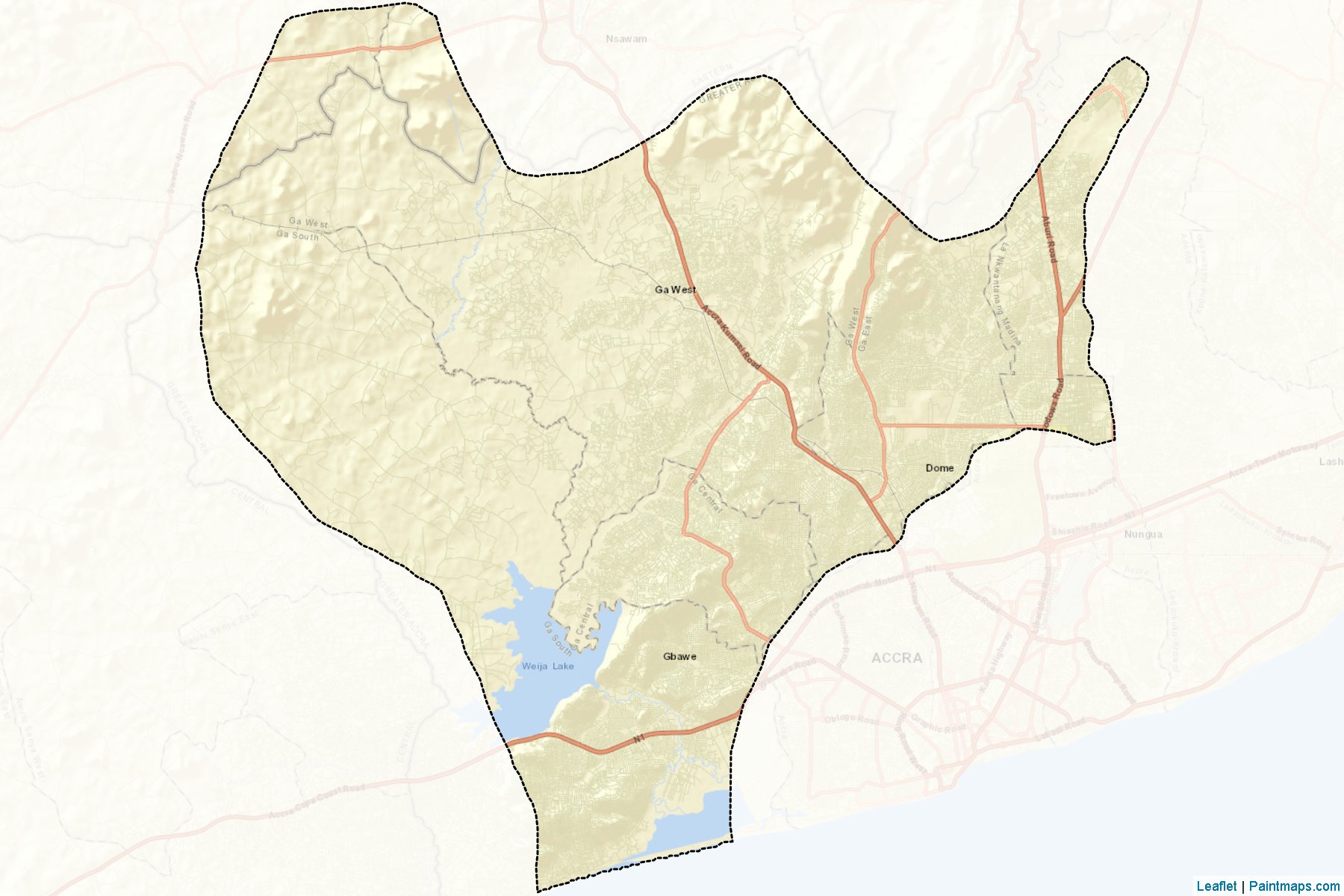 Ga (Greater Accra) Map Cropping Samples-2