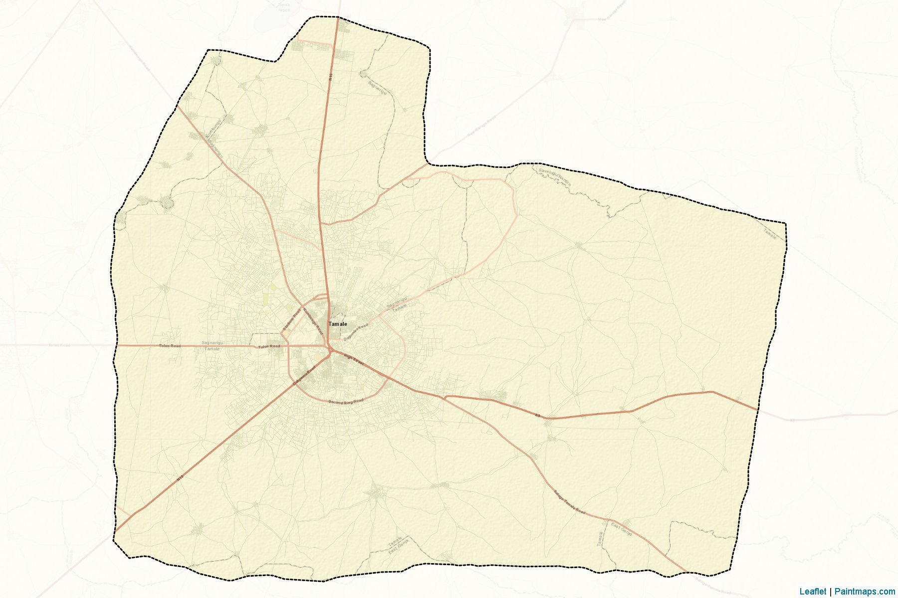 Muestras de recorte de mapas Tamale (Northern)-2