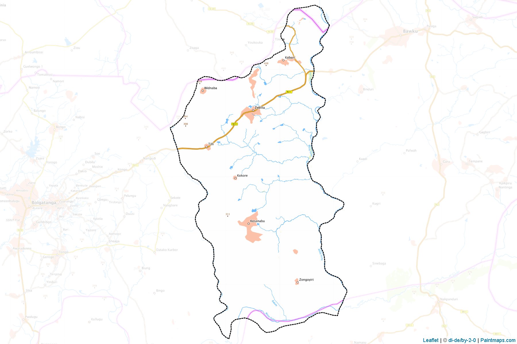 Bawku West (Upper East) Map Cropping Samples-1