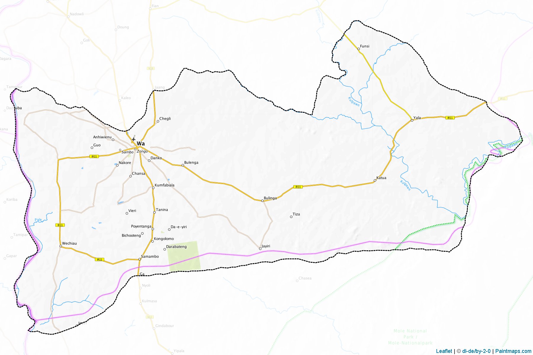 Wa (Upper West) Map Cropping Samples-1