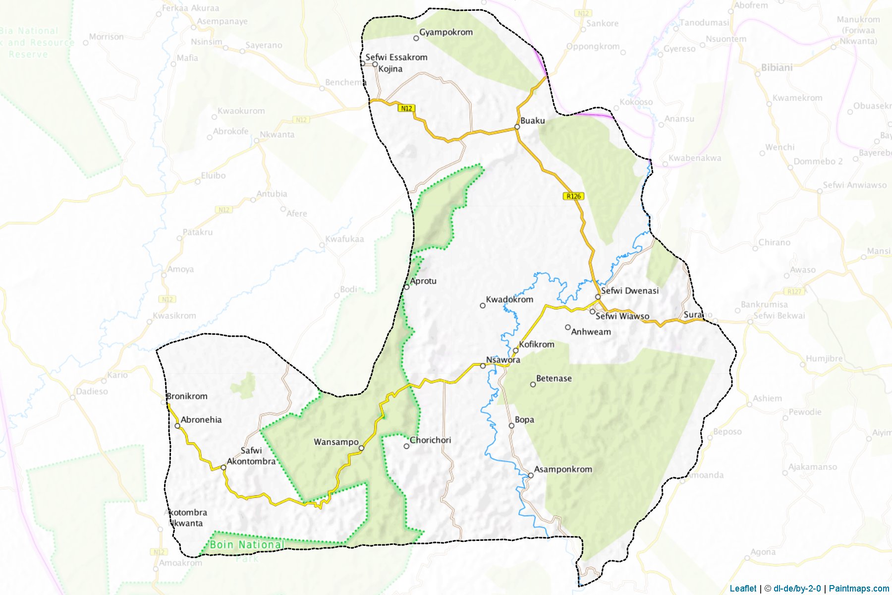 Sefwi Wiawso (Western) Map Cropping Samples-1