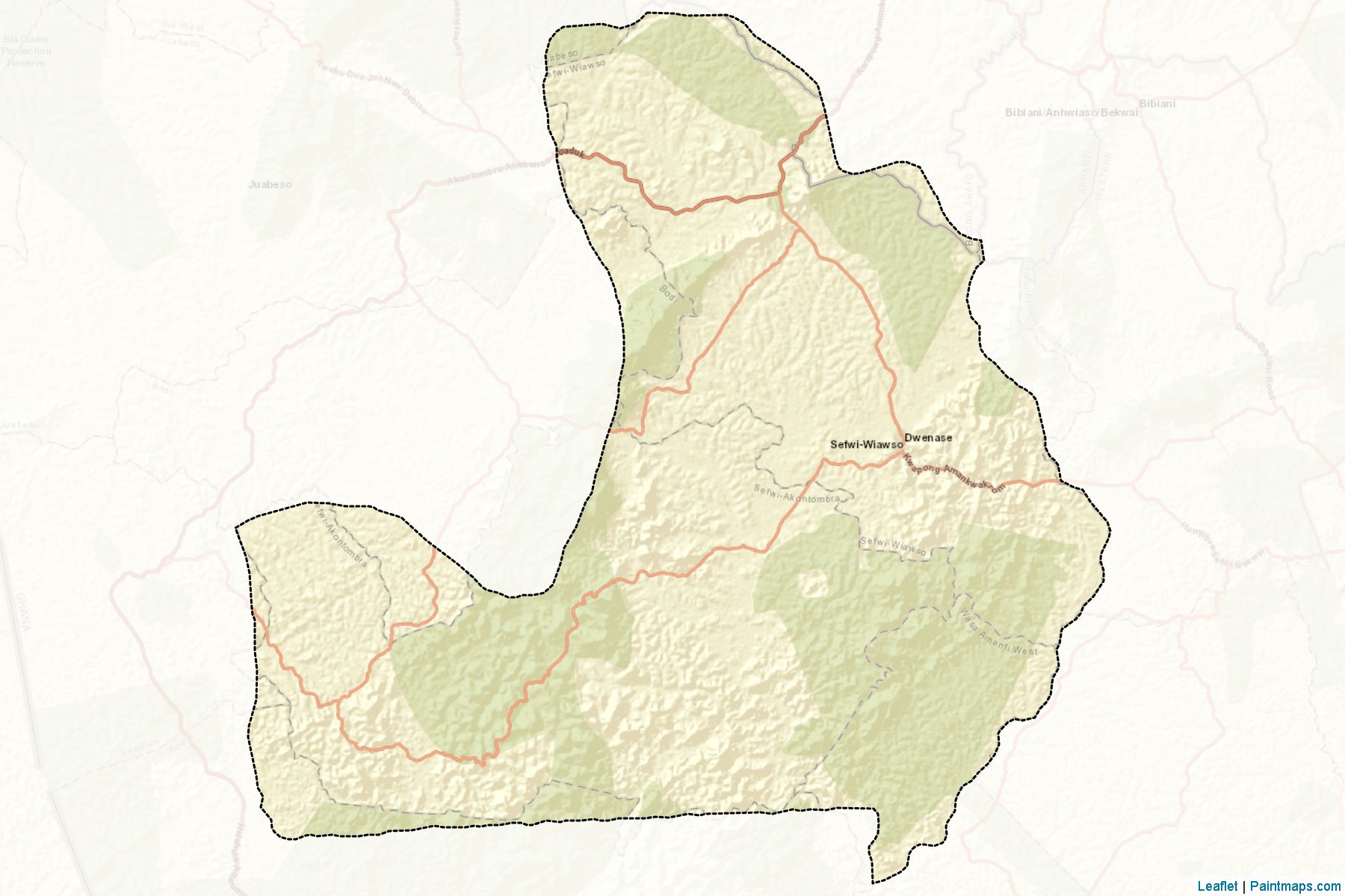 Sefwi Wiawso (Western) Map Cropping Samples-2