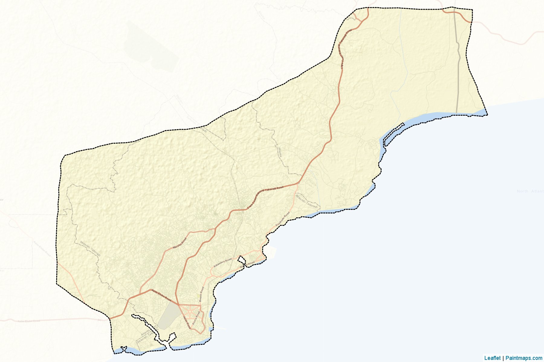 Muestras de recorte de mapas Shama Ahanta East (Western)-2