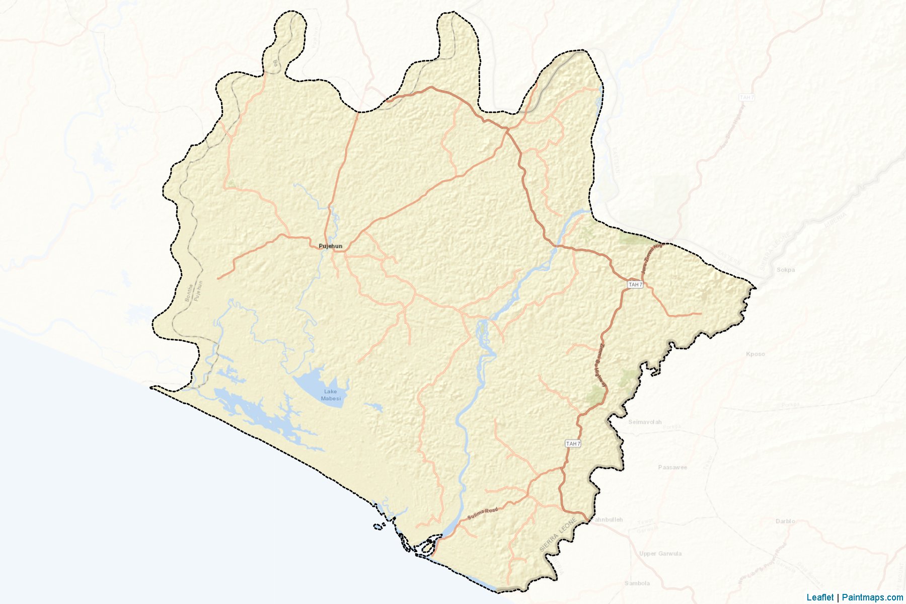 Muestras de recorte de mapas Pujehun (Southern)-2