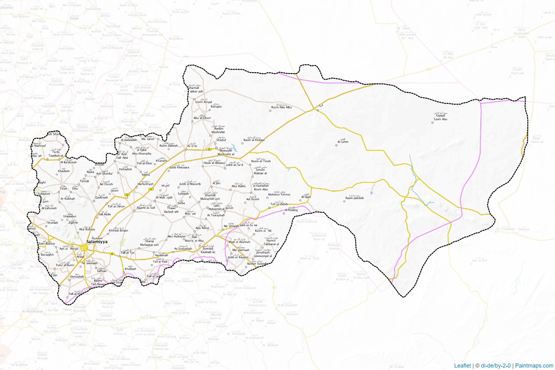 As-Salamiyeh (Hama) Haritası Örnekleri-1