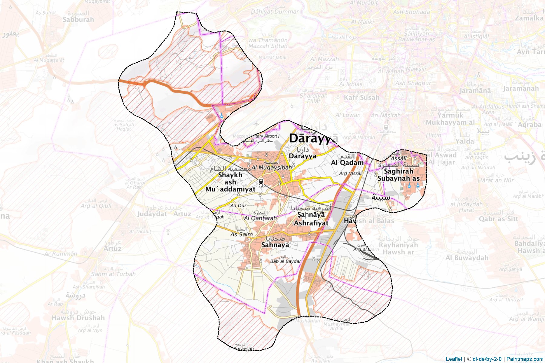 Darayya (Rif Dimashq) Map Cropping Samples-1