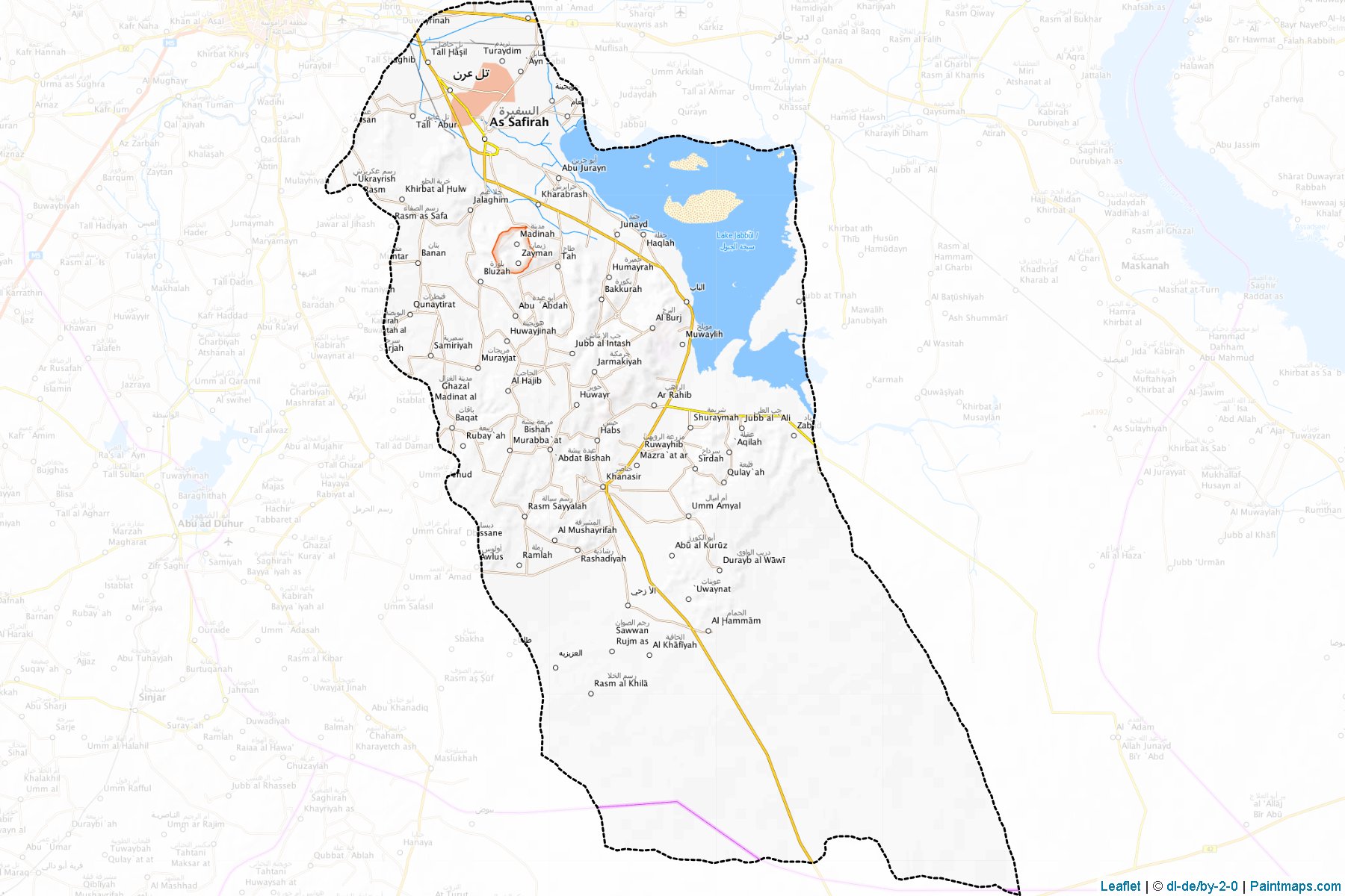 Muestras de recorte de mapas As-Safira (Aleppo)-1