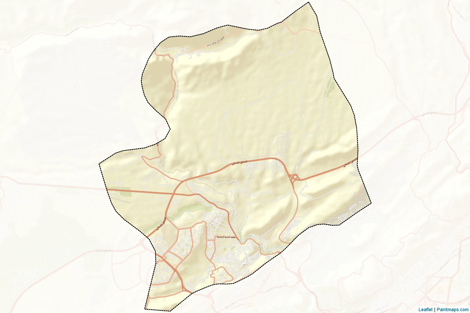 Rural Damascus (Rif Dimashq) Haritası Örnekleri-2