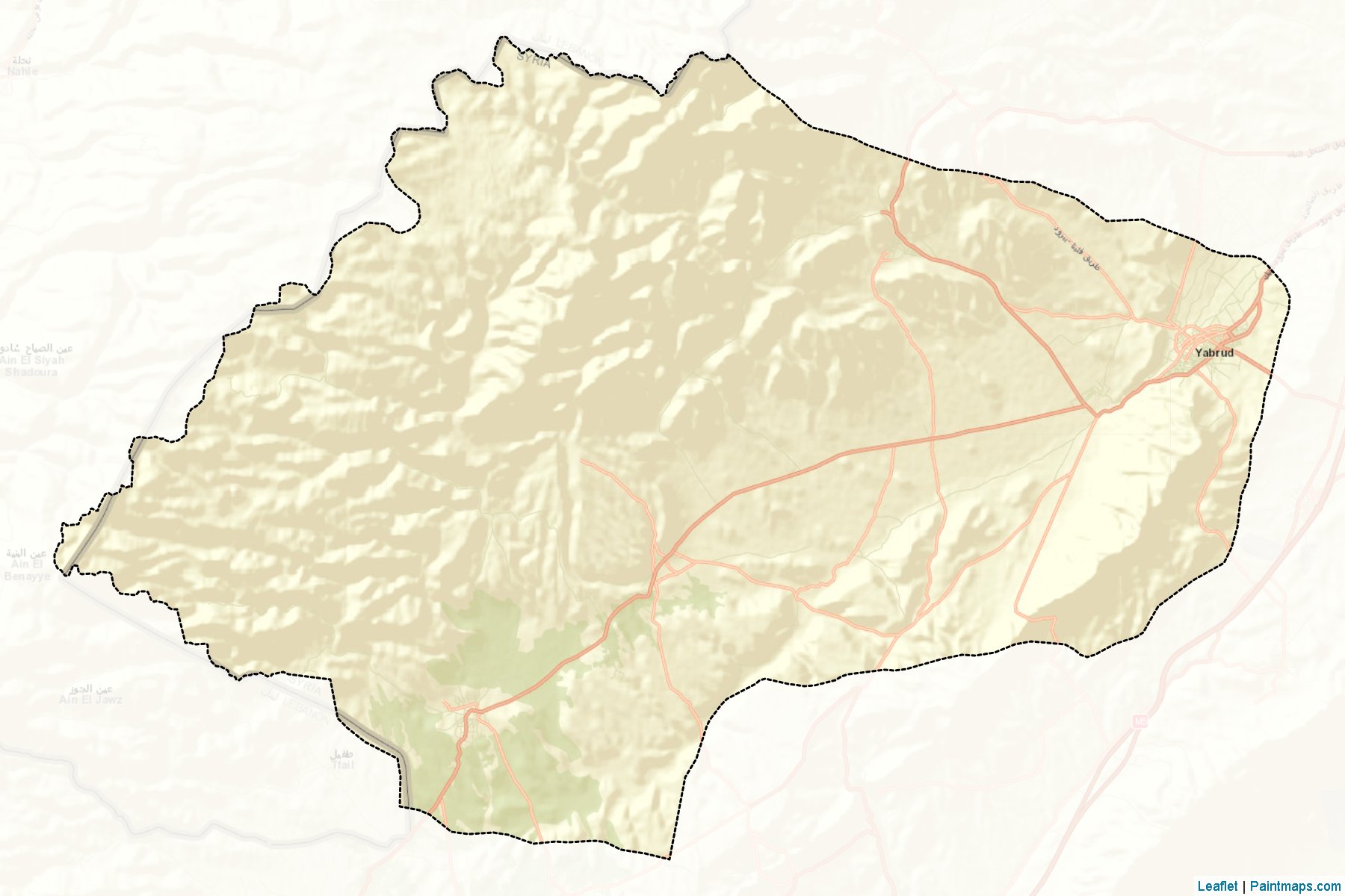 Yabrud (Rif Dimashq) Map Cropping Samples-2