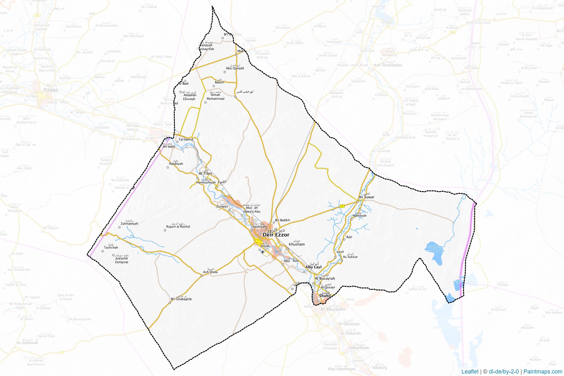 Deir-ez-Zor (Deyrizor) Haritası Örnekleri-1