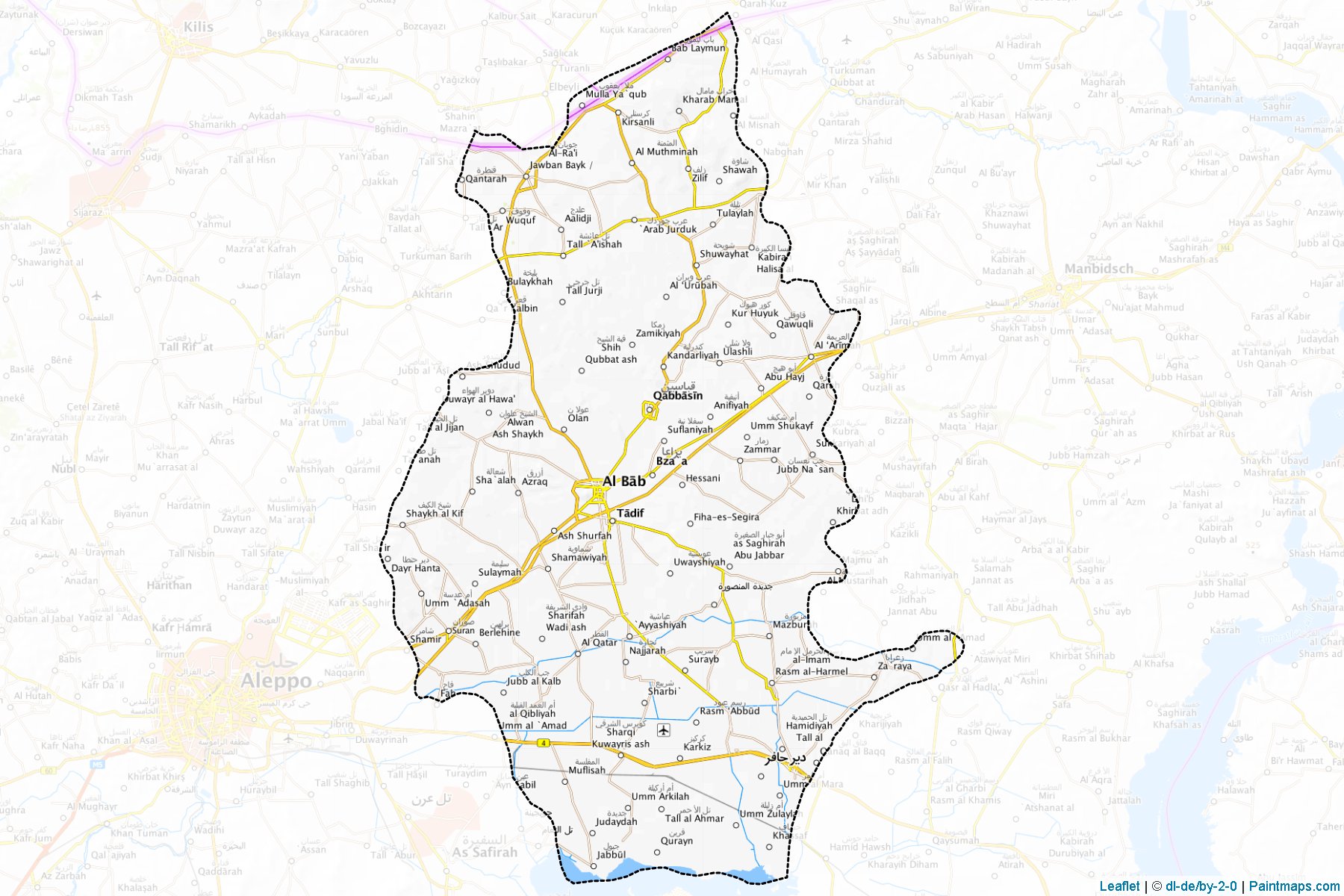 Muestras de recorte de mapas Al Bab (Aleppo)-1