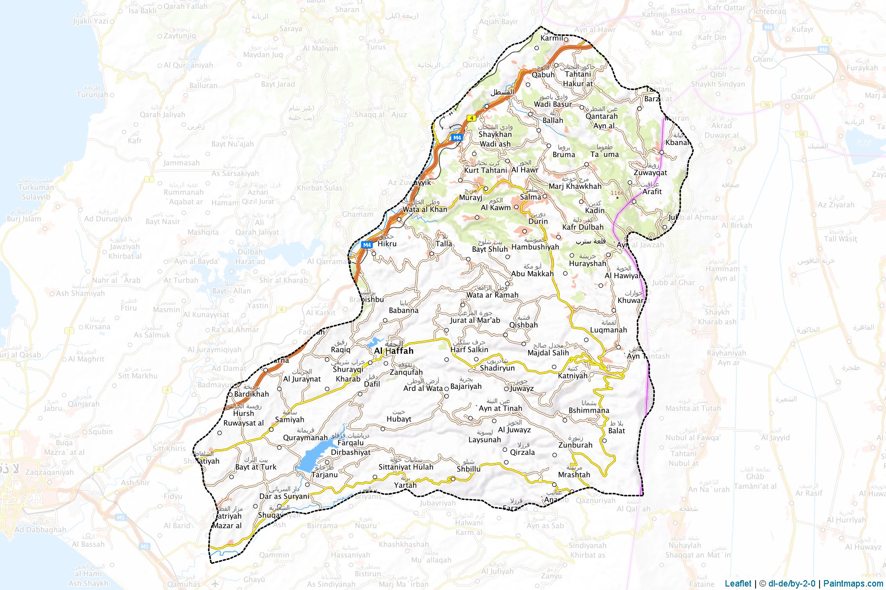 Al-Haffa (Lazkiye) Haritası Örnekleri-1