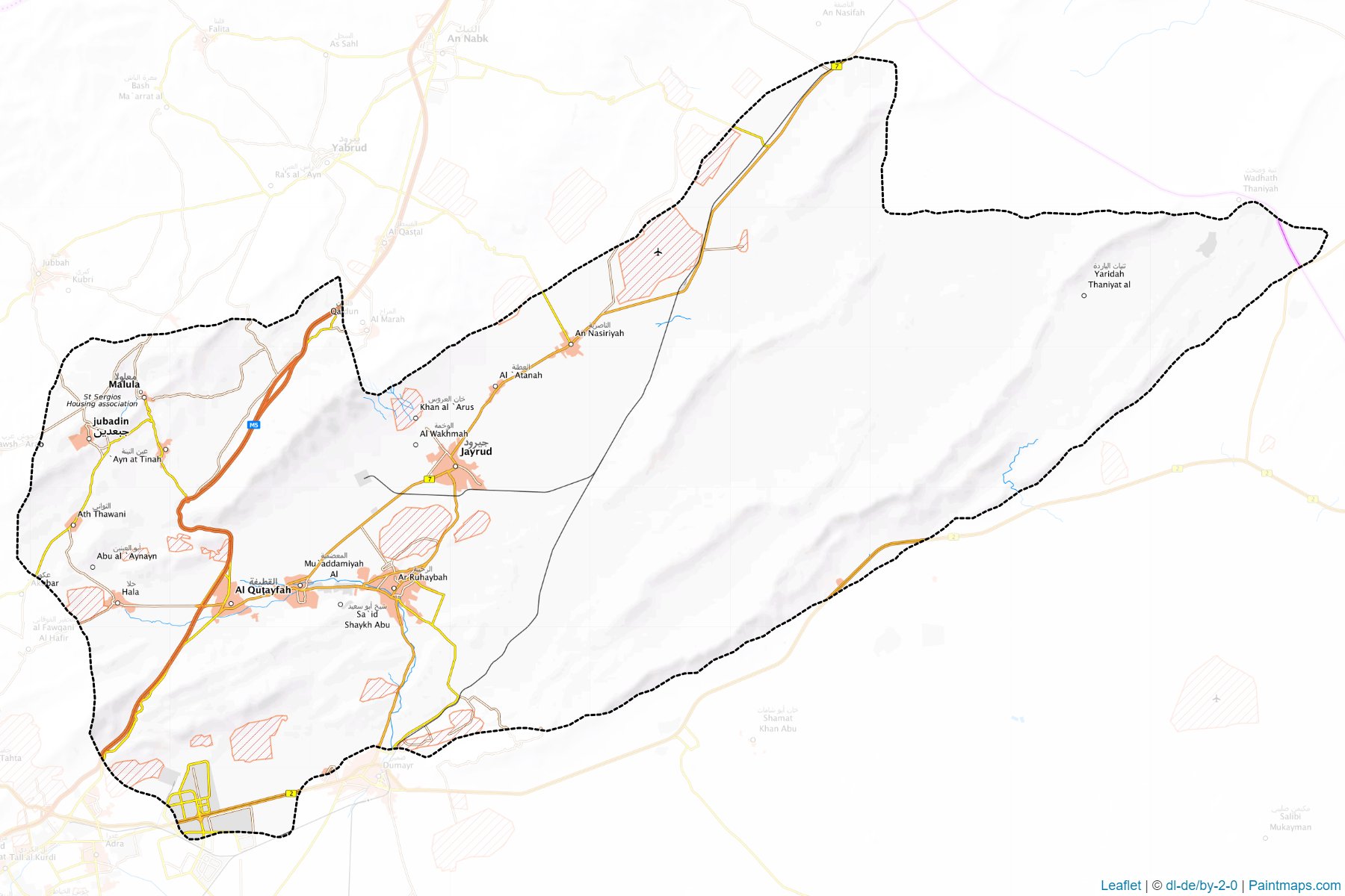 Al-Qutayfah (Rif Dimashq) Map Cropping Samples-1