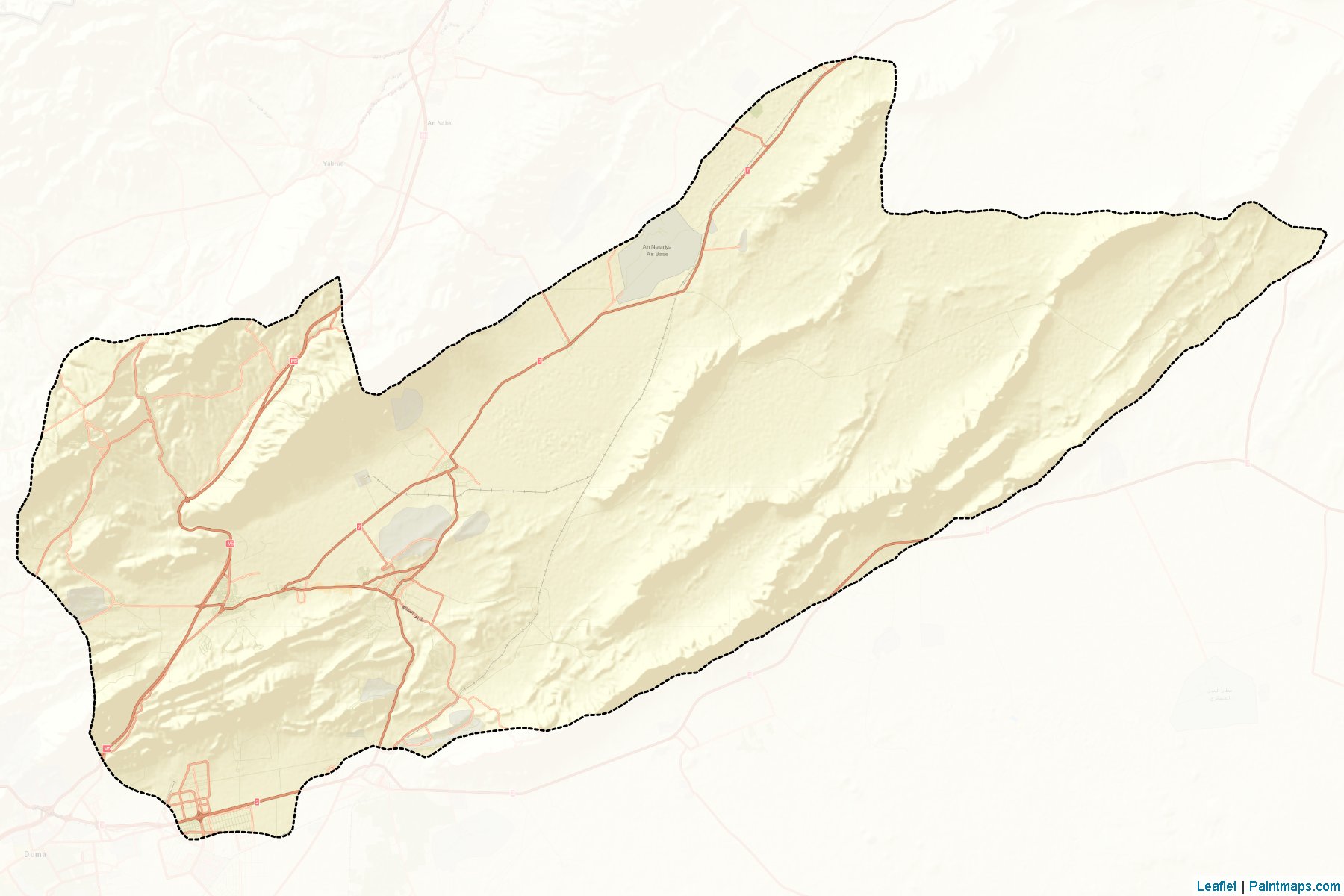 Al-Qutayfah (Rif Dimashq) Map Cropping Samples-2