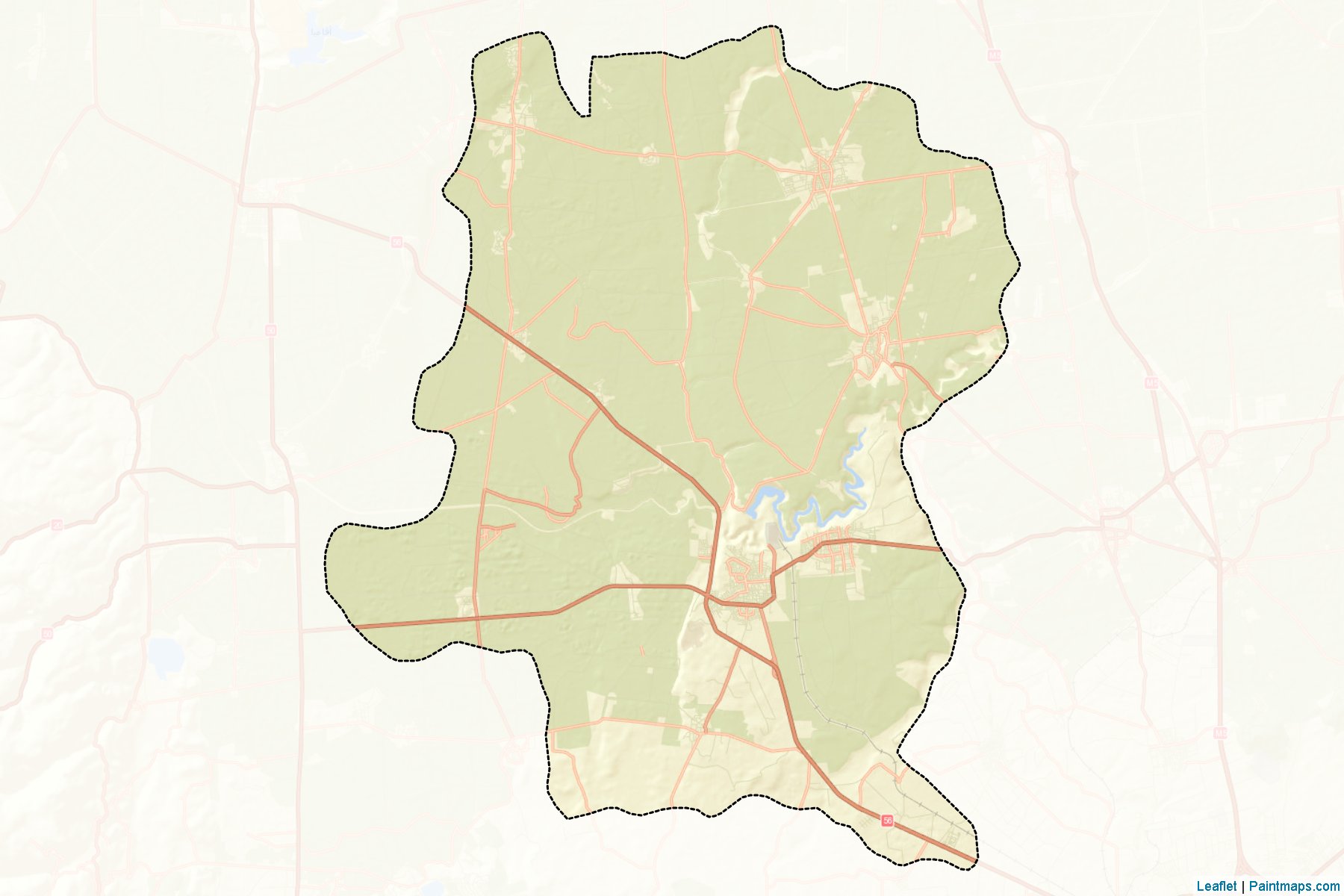 Muestras de recorte de mapas Muhradah (Hamah)-2