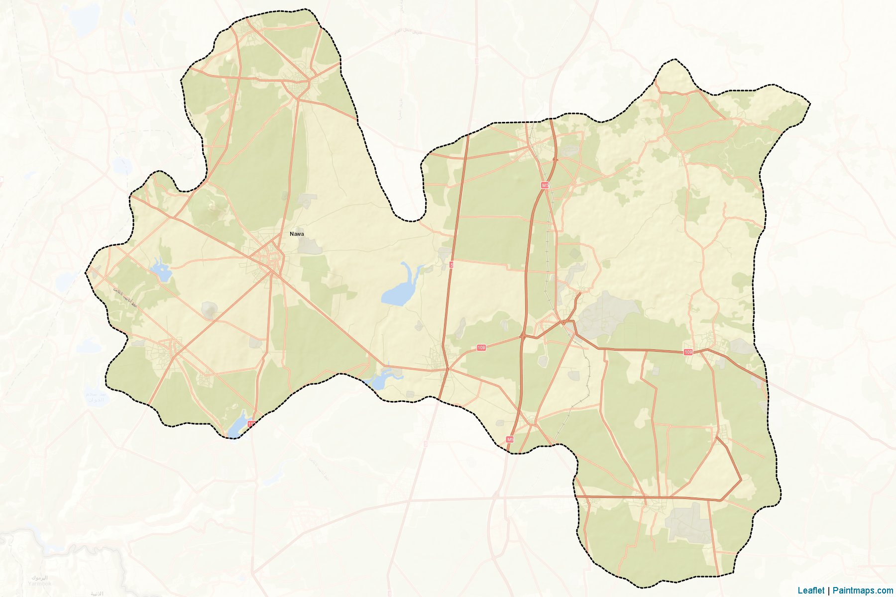 Muestras de recorte de mapas Izra' (Dar`a)-2