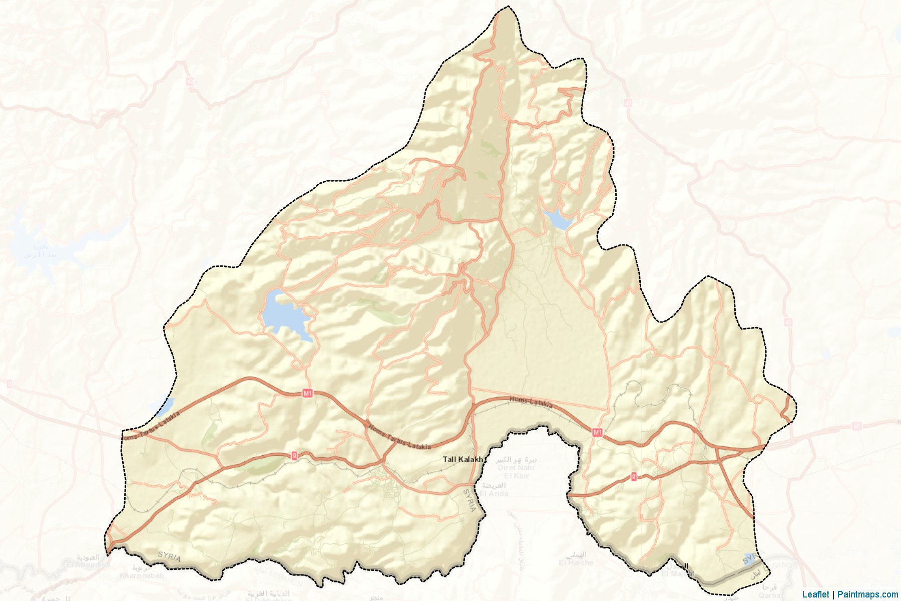 Tall Kalakh (Homs (Hims)) Map Cropping Samples-2