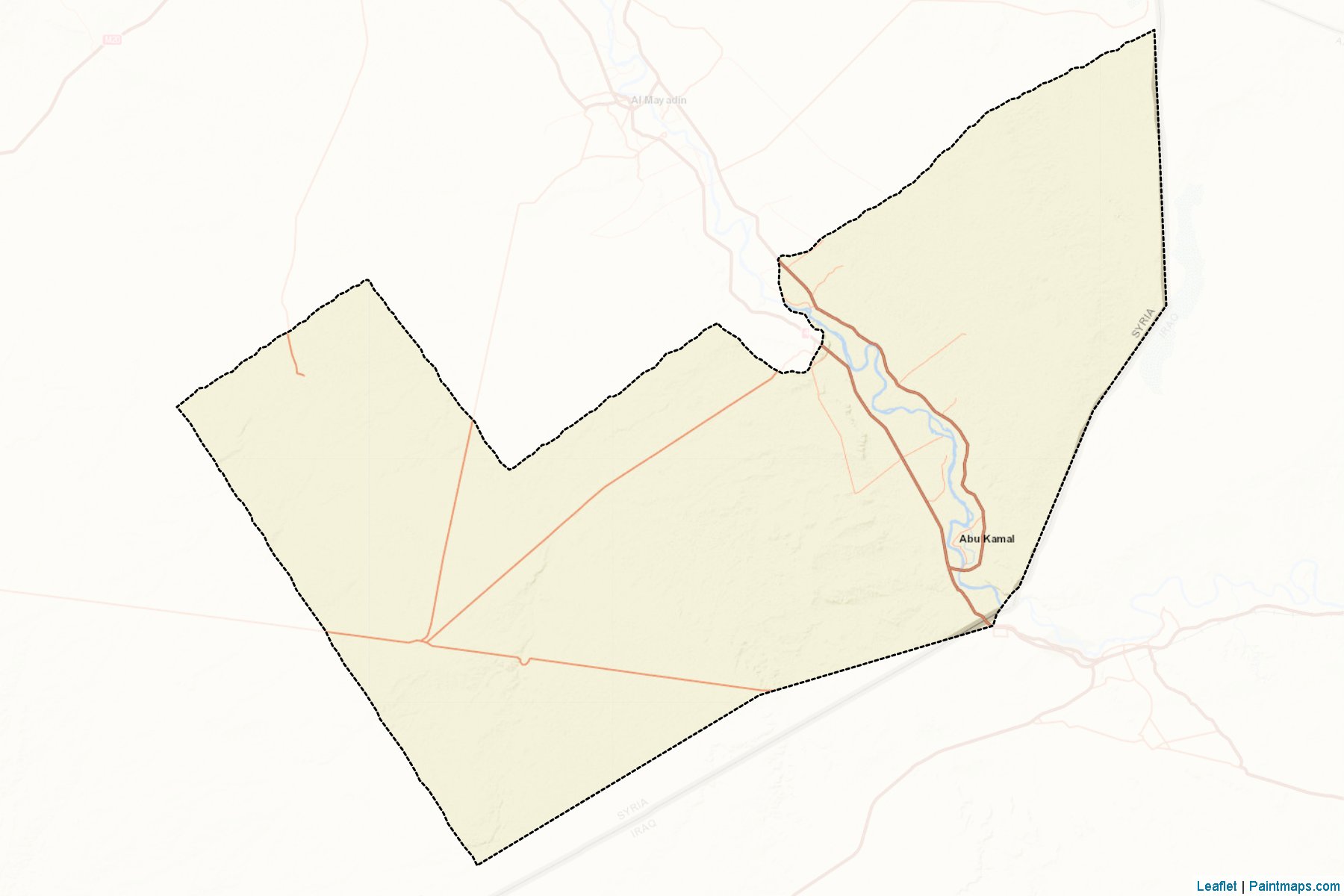 Muestras de recorte de mapas Abu Kamal (Days Az Zawr)-2