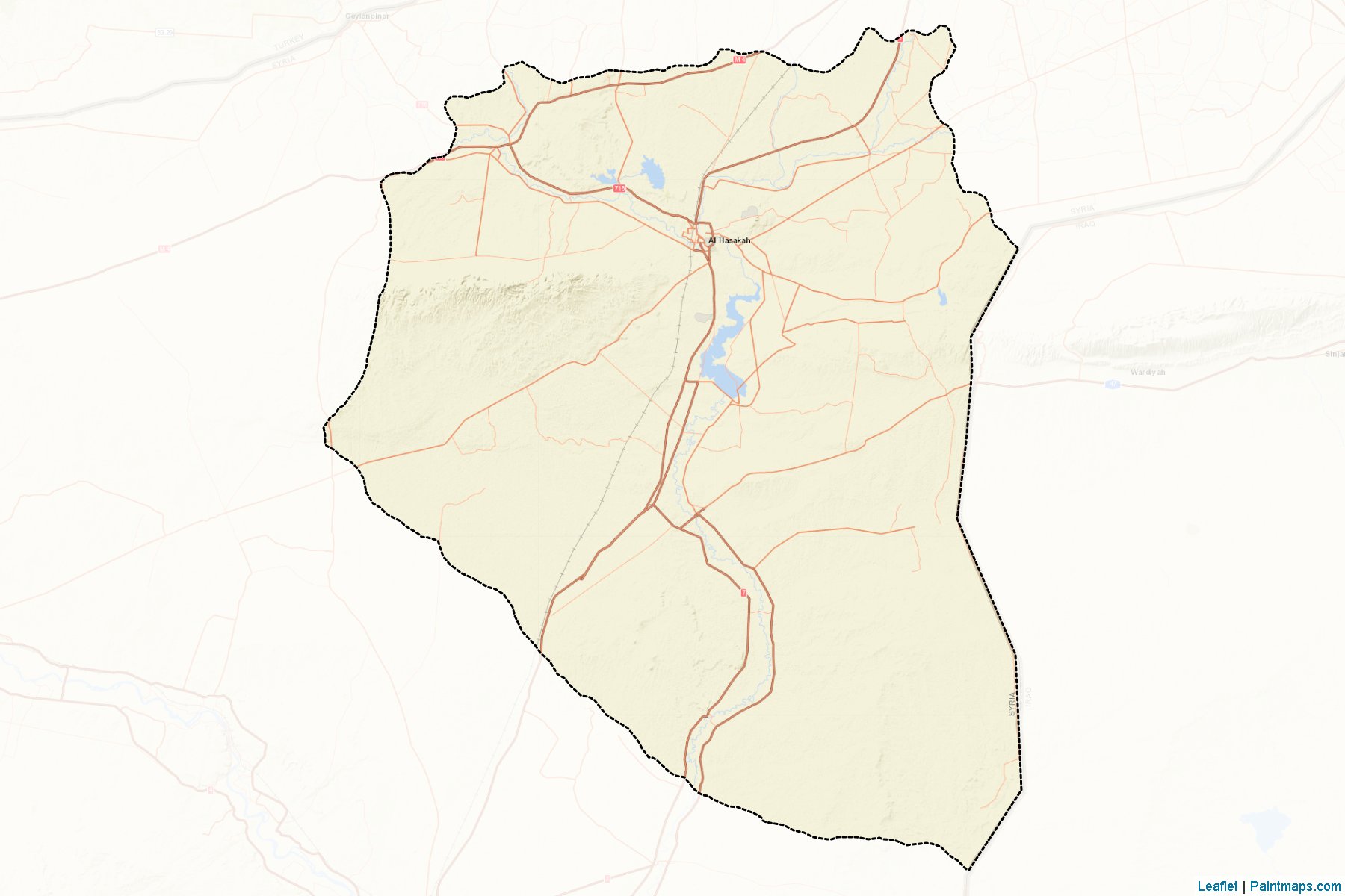 Muestras de recorte de mapas Al-Hasakeh (Hasaka (Al Haksa))-2