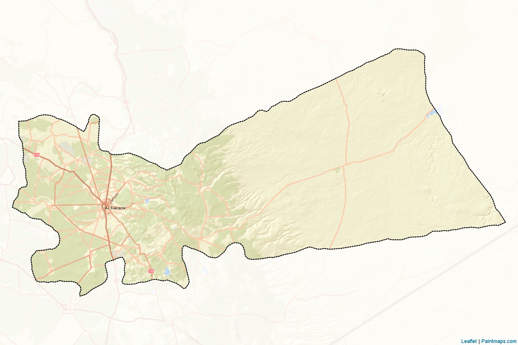 Markaz As-Suwayda (As Suwayda') Map Cropping Samples-2