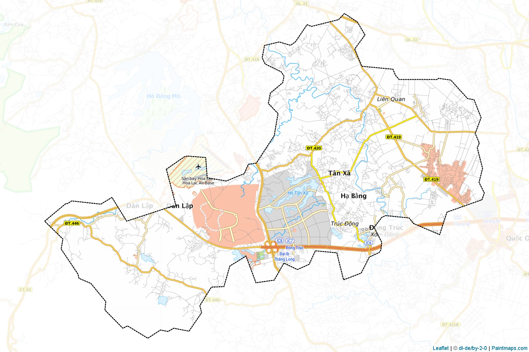 Muestras de recorte de mapas Thach That (Ha Tay)-1