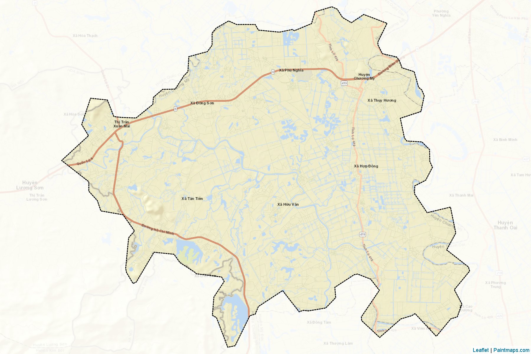 Muestras de recorte de mapas Chuong My (Ha Tay)-2