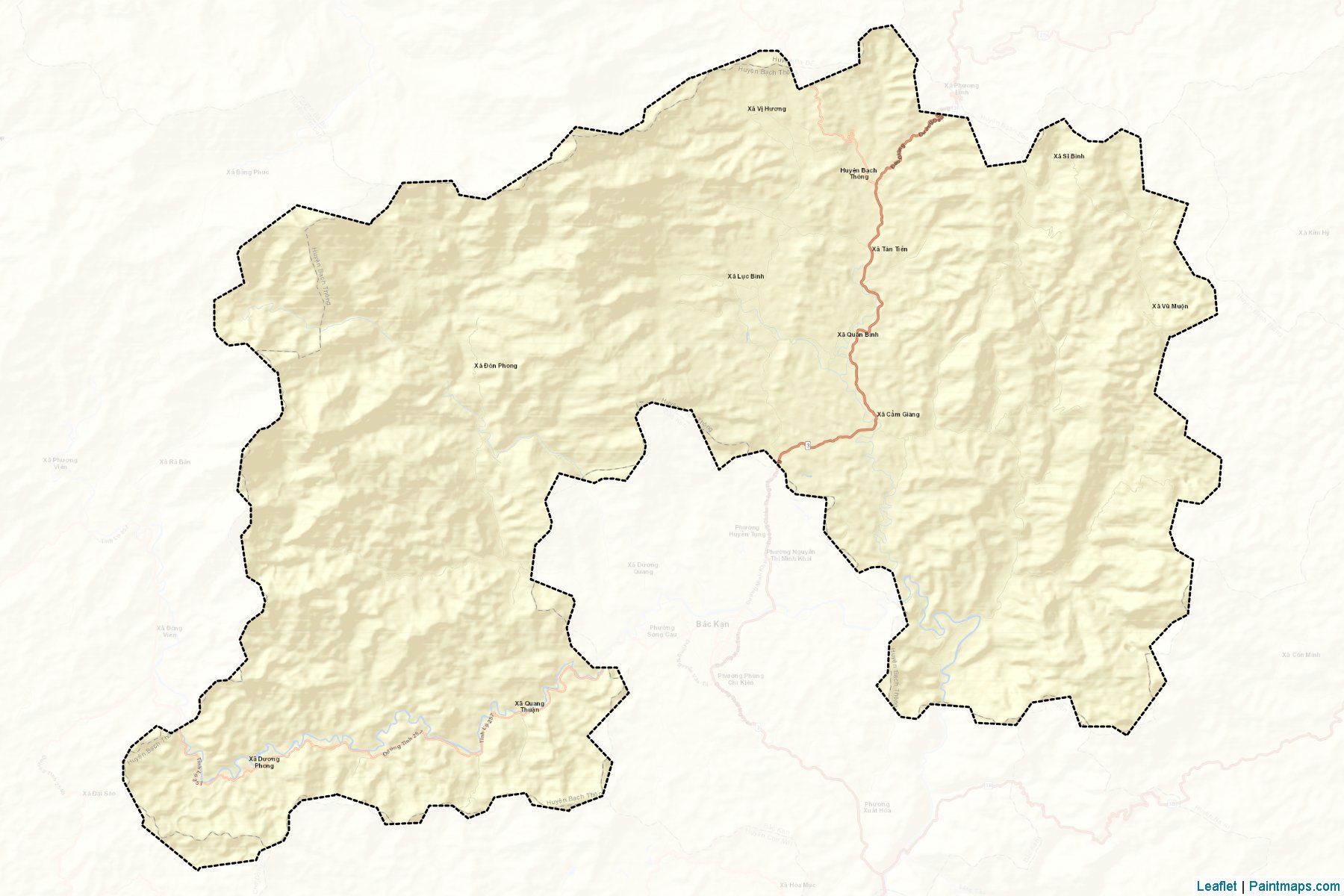 Muestras de recorte de mapas Bach Thong (Đông Bắc)-2