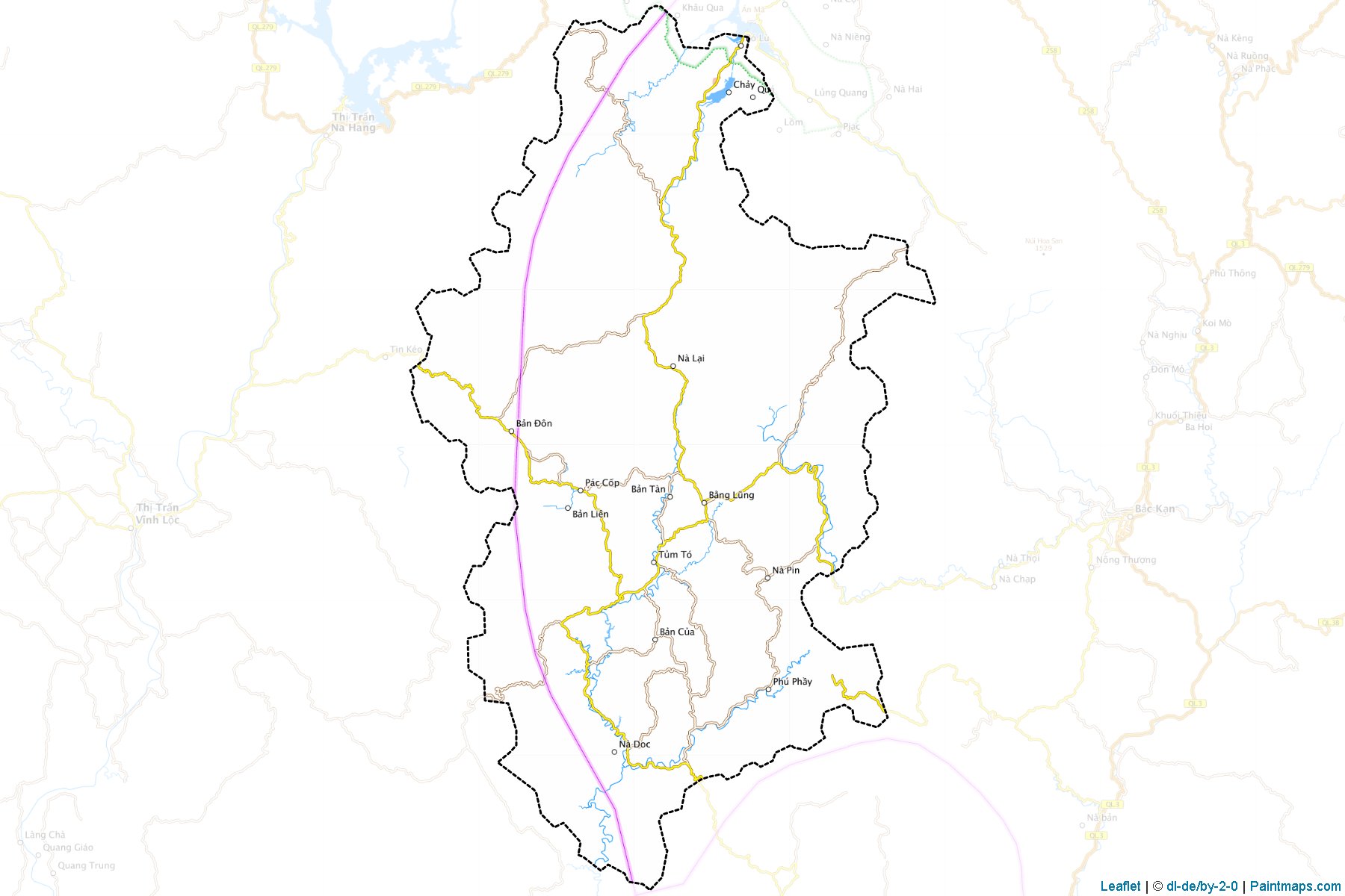 Muestras de recorte de mapas Cho Don (Đông Bắc)-1