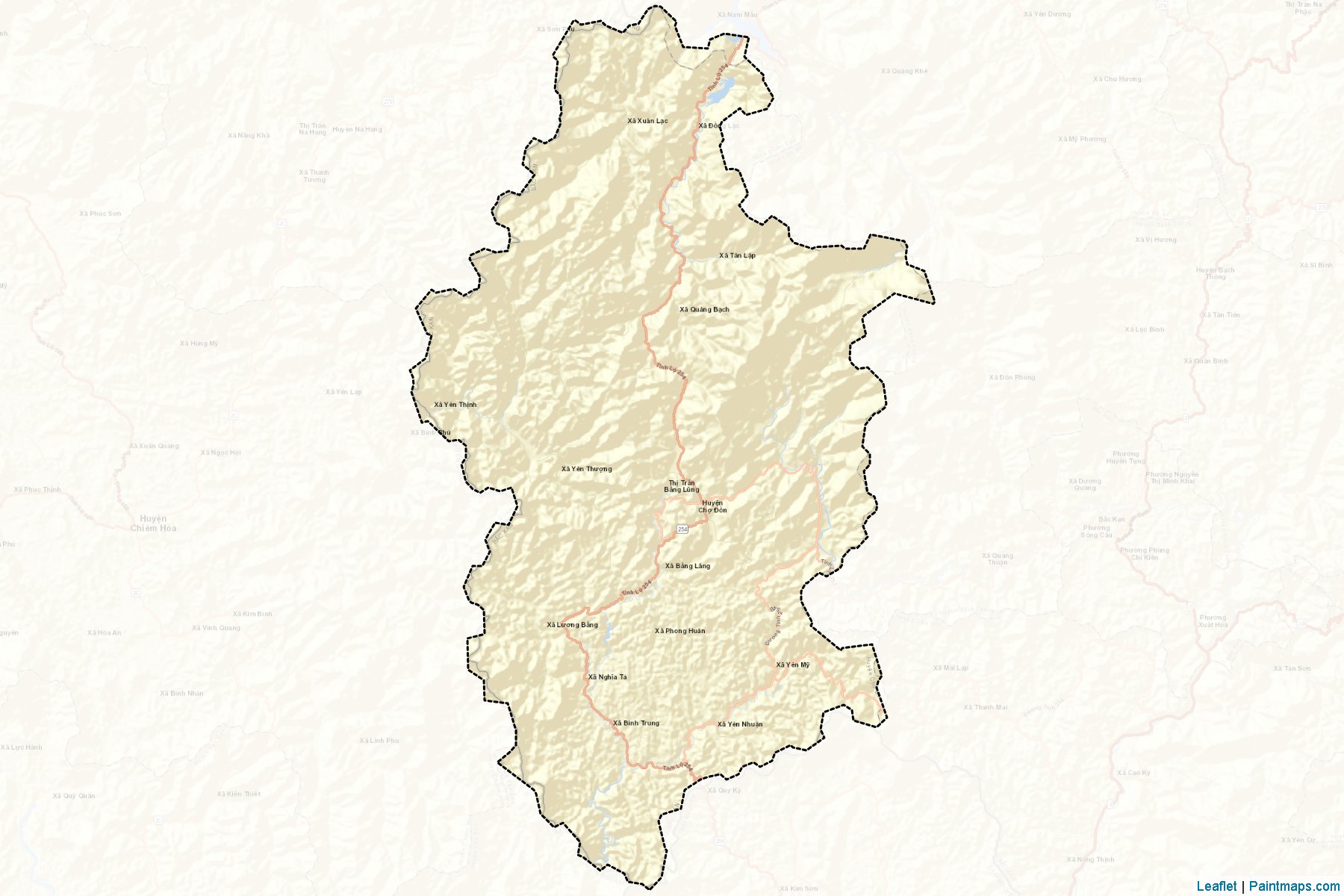 Muestras de recorte de mapas Cho Don (Đông Bắc)-2