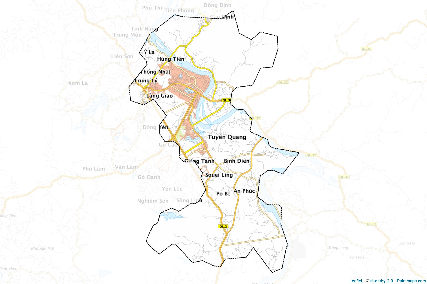 Tuyen Quang (Tuyen Quang) Map Cropping Samples-1