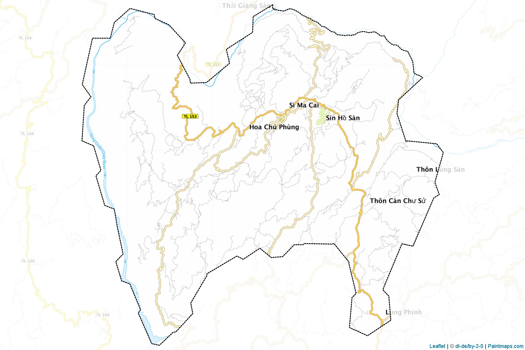 Si Ma Cai (Lao Cai) Map Cropping Samples-1