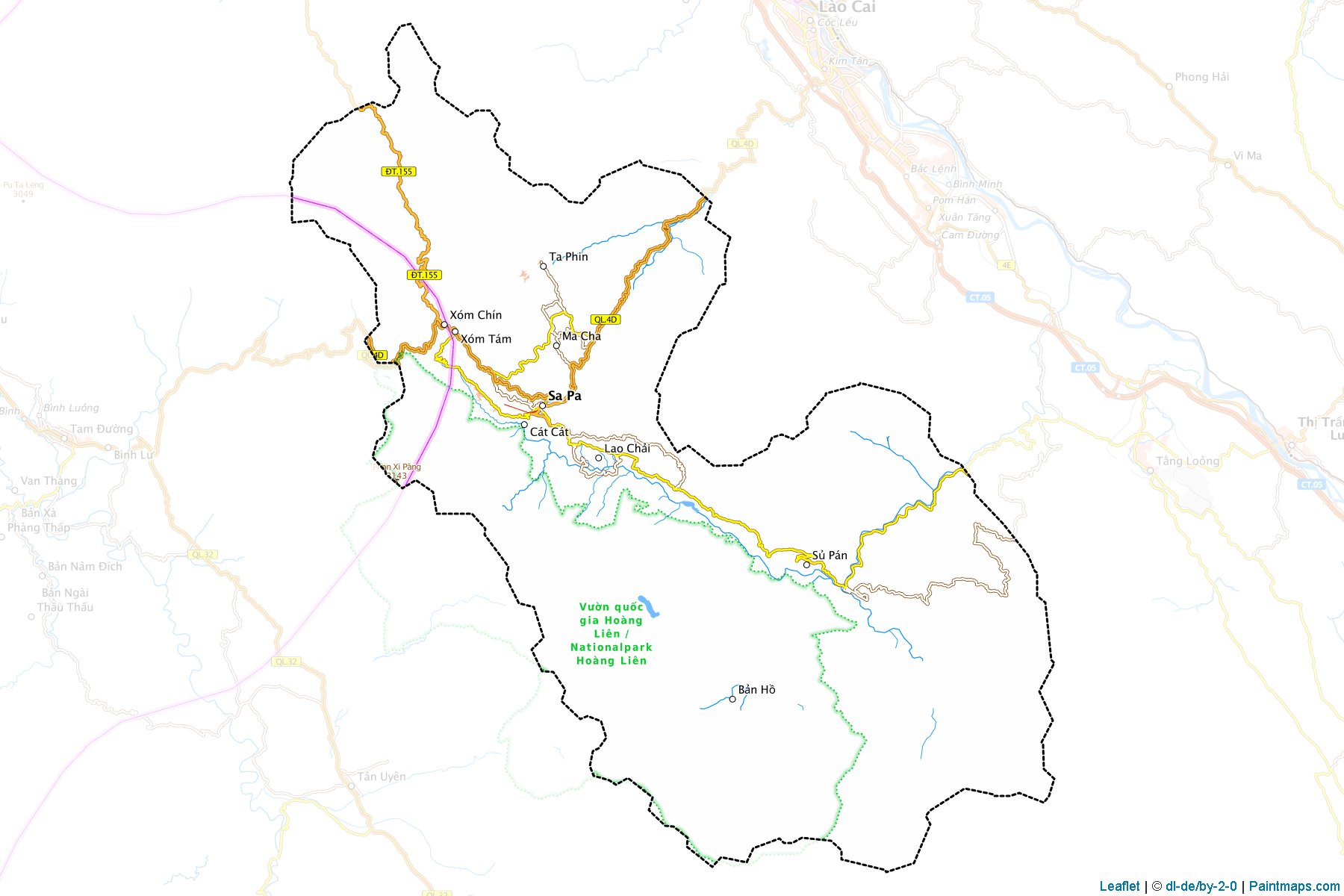 Sa Pa (Lao Cai) Map Cropping Samples-1