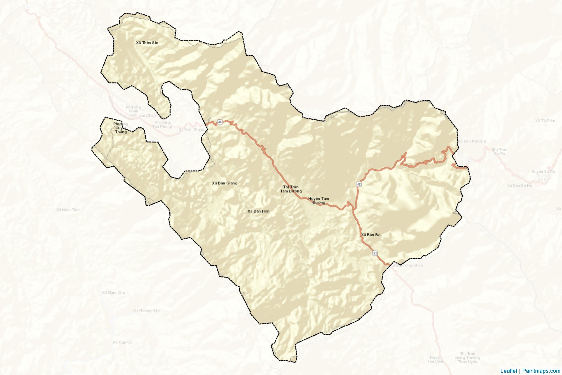 Muestras de recorte de mapas Tam Duong (Lai Chau)-2