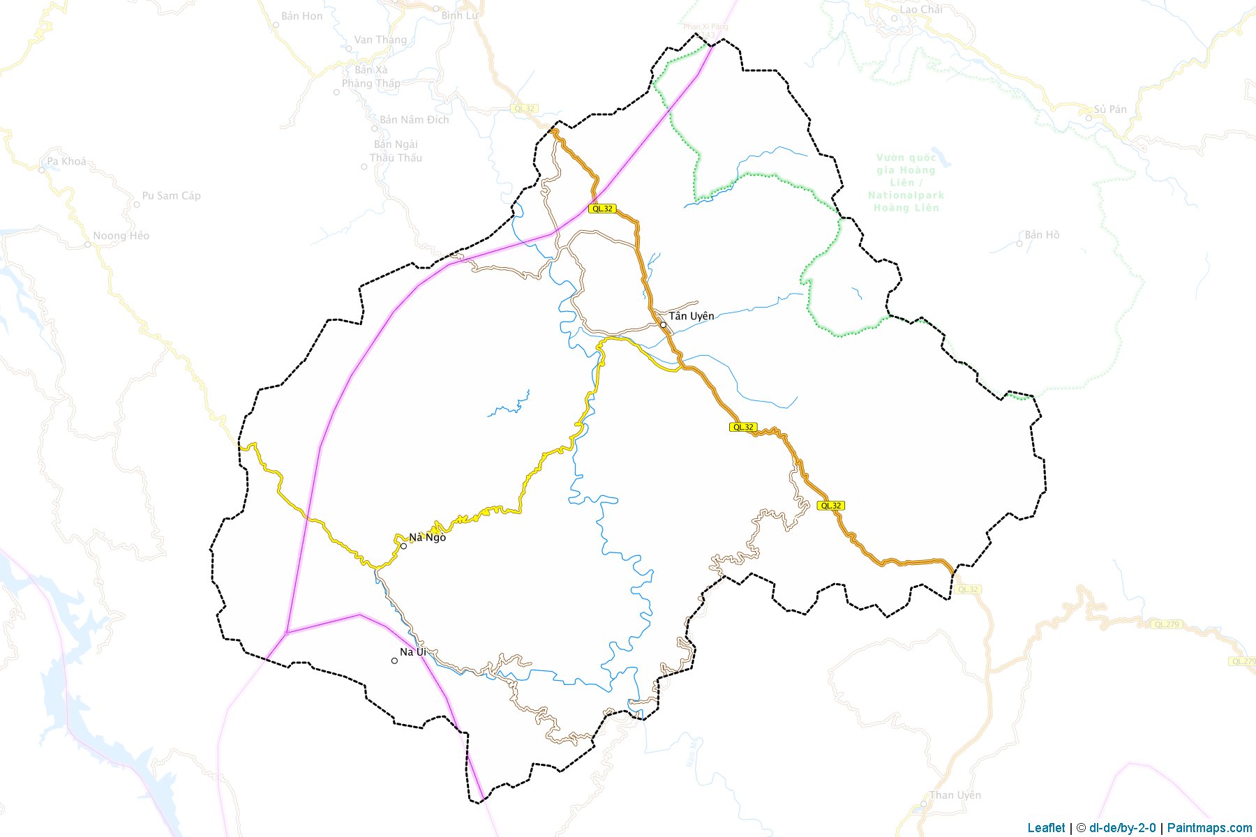 Muestras de recorte de mapas Tan Uyen (Lai Chau)-1