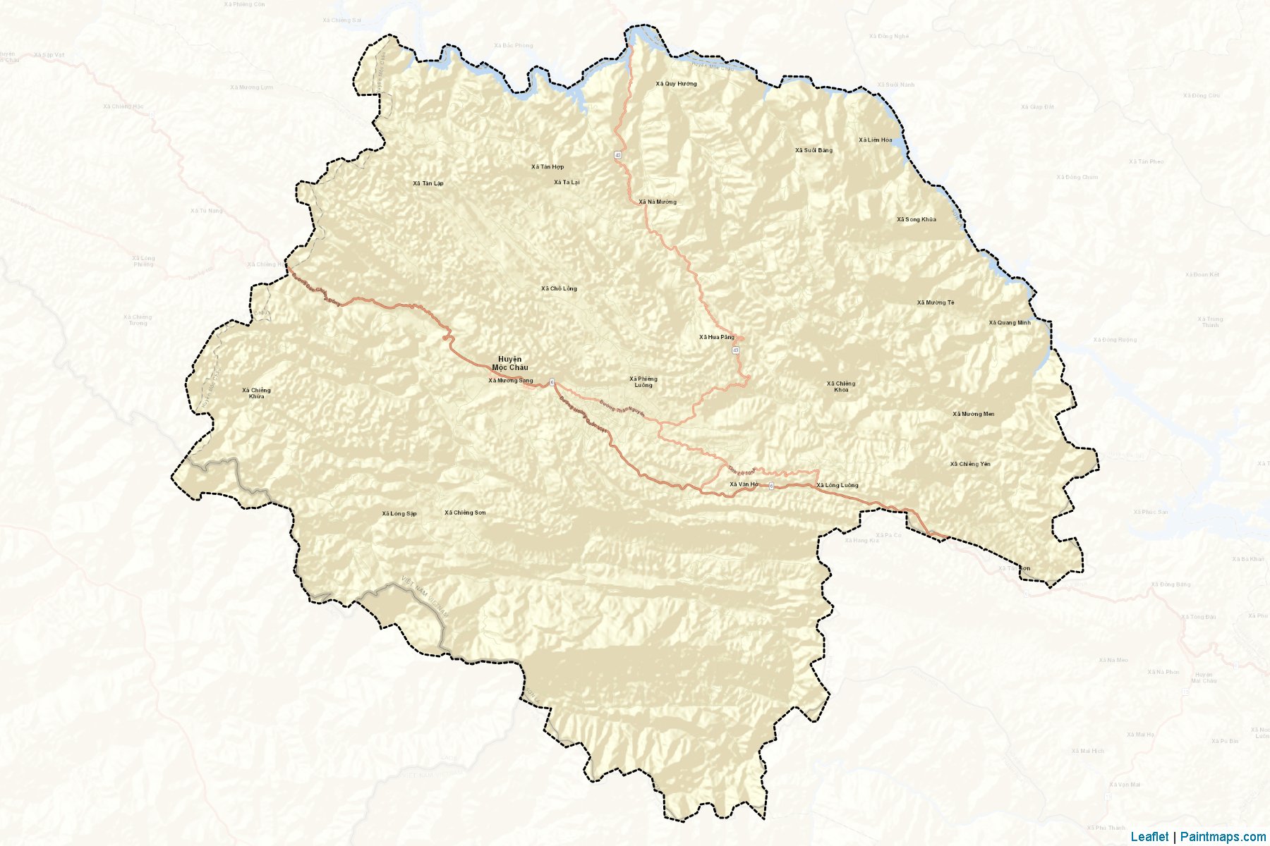 Muestras de recorte de mapas Moc Chau (Son La)-2