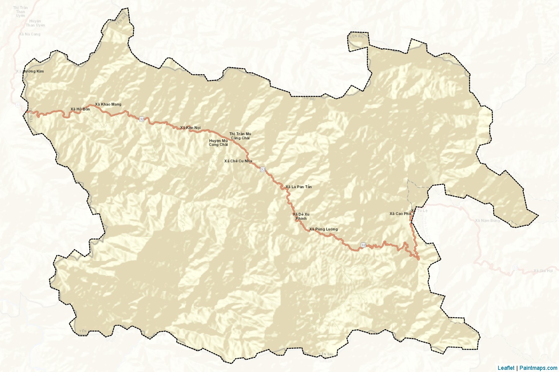 Muestras de recorte de mapas Mu Cang Chai (Yên Bái)-2