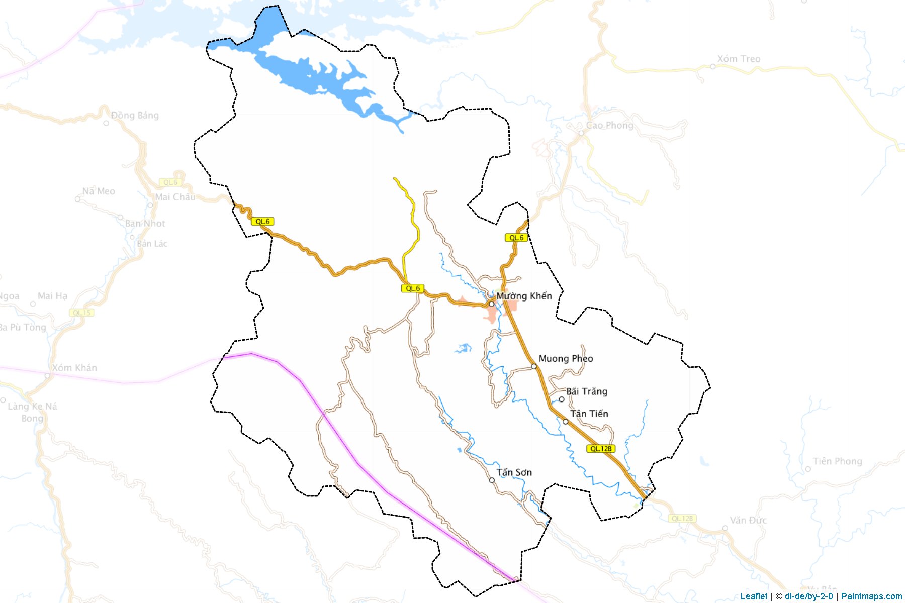 Muestras de recorte de mapas Tan Lac (Hòa Bình)-1