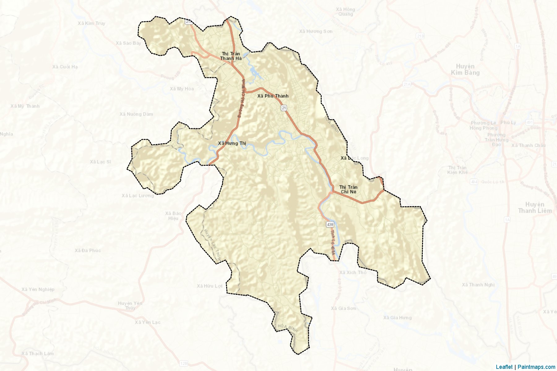 Muestras de recorte de mapas Lac Thuy (Hòa Bình)-2